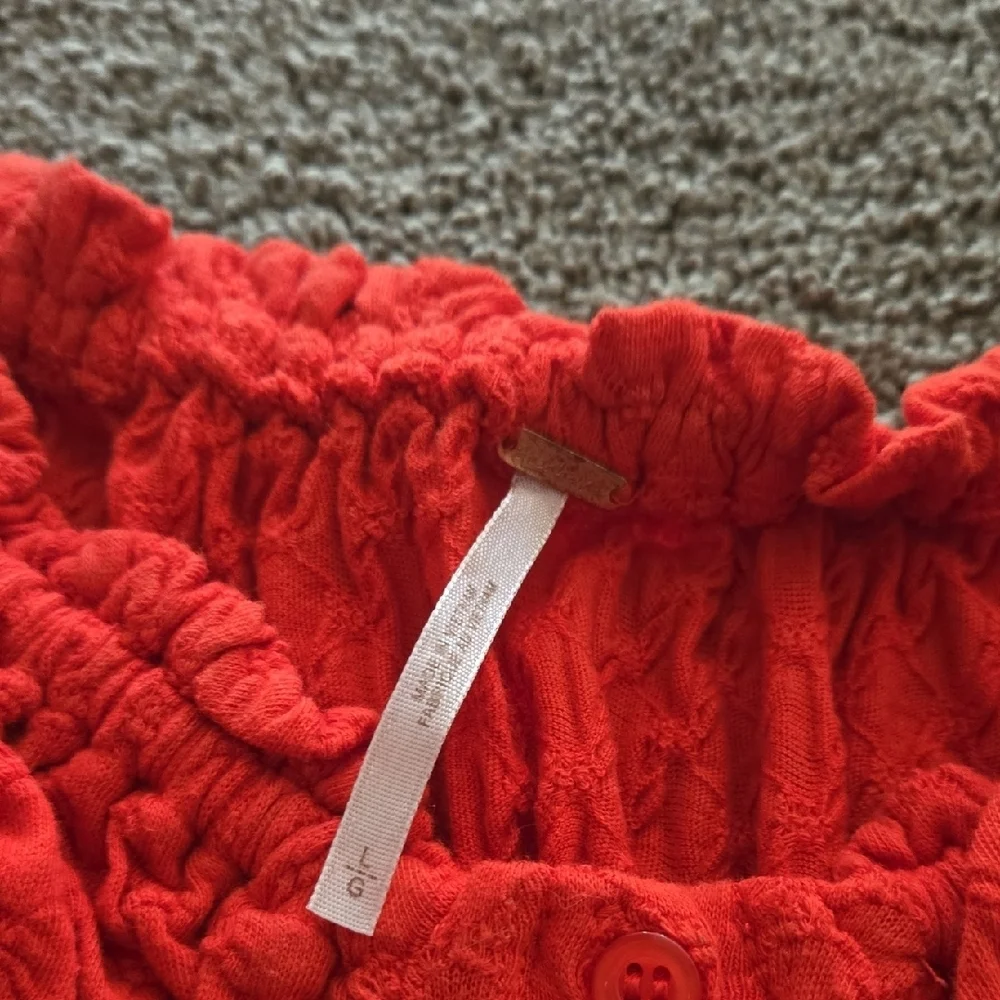 Free People Ladybug Pheasant crop top in red Size Large